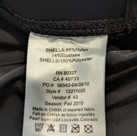 PEARL IZUMI Select Thermal Cycling Running Tight Black‎ Small - Picture 10 of 14